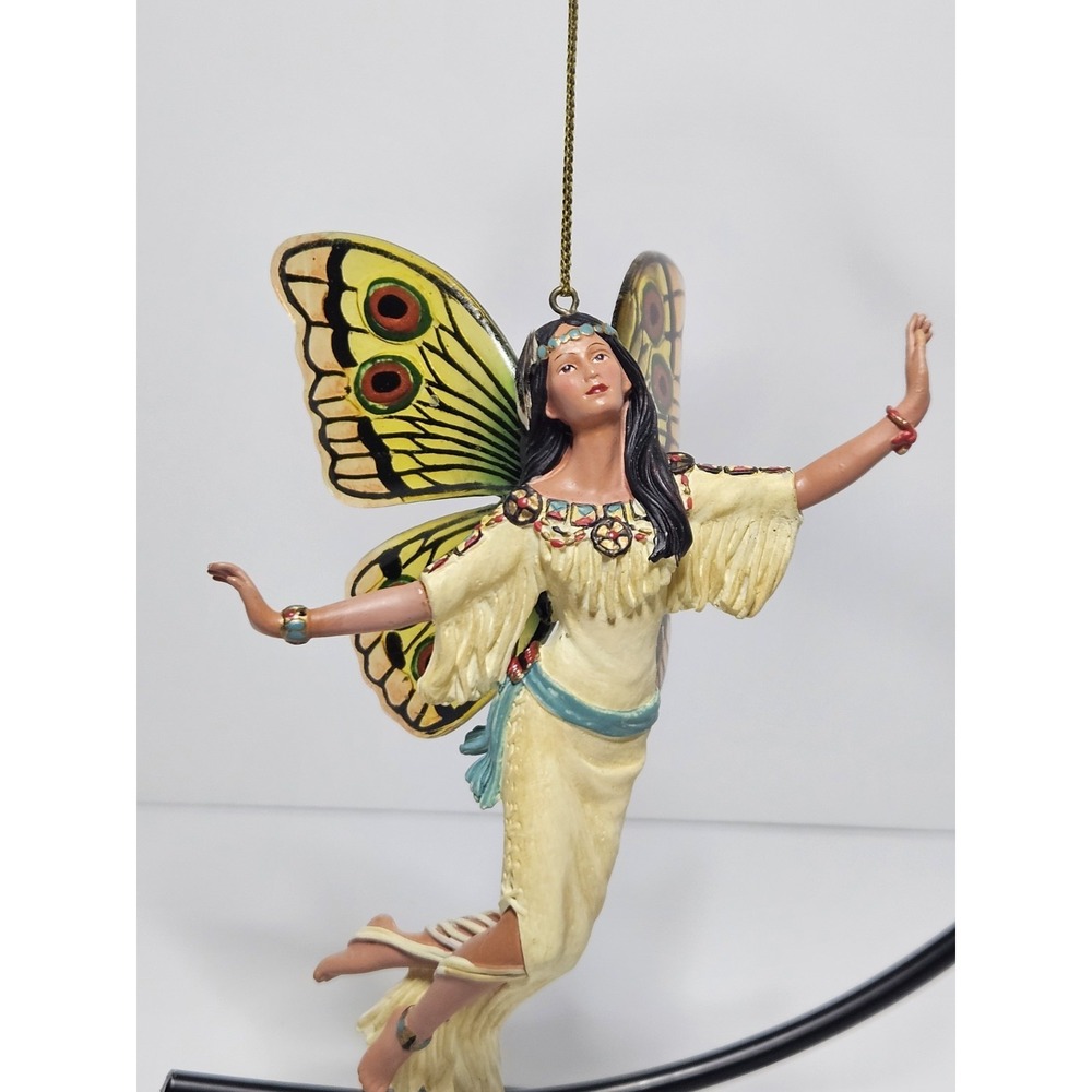 Vtg Ashton Drake Dance in the Sunlight Butterfly Dance Ornament Native American